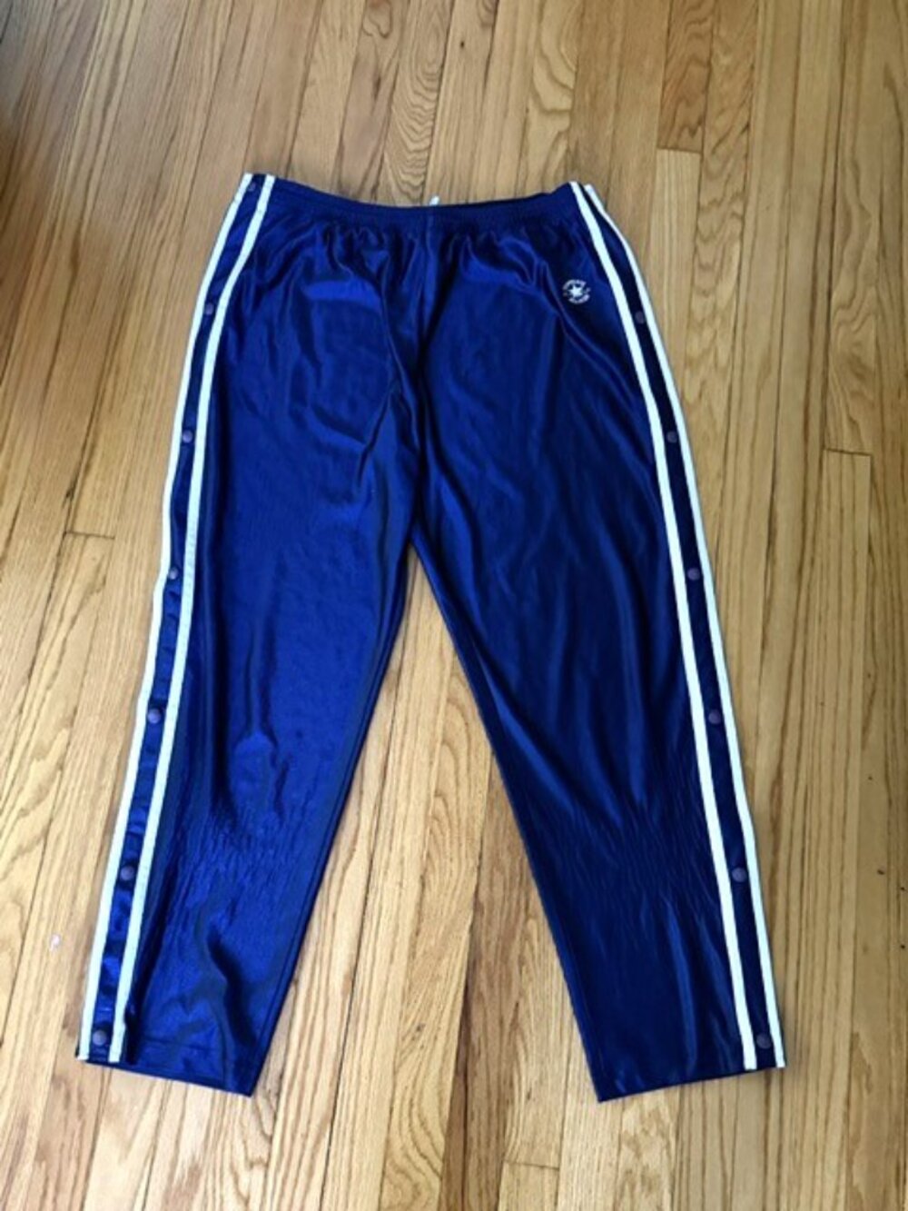 CONVERSE blue & white stripe athletic pants